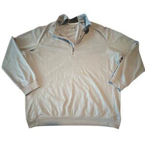 Adidas XL Gray 1/4 Zip Pullover Sweatshirt Golf Tennis Pickleball